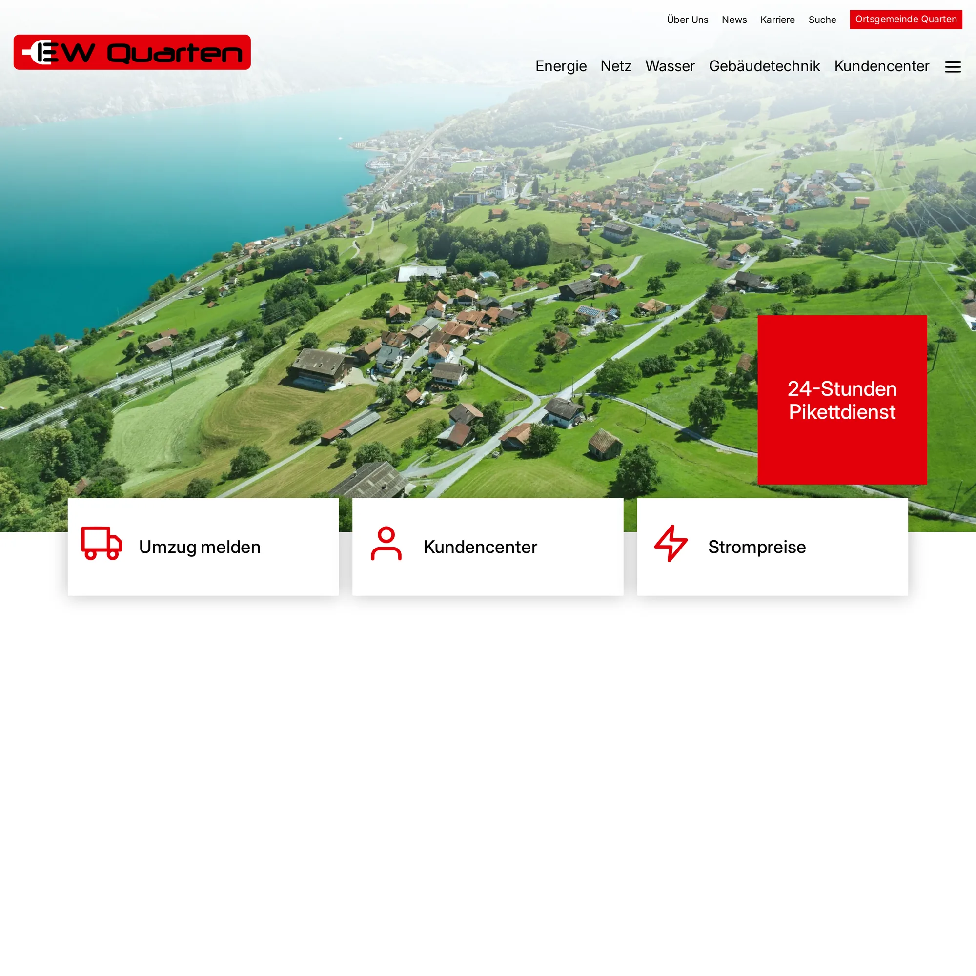 Screenshot of ew-quarten.ch